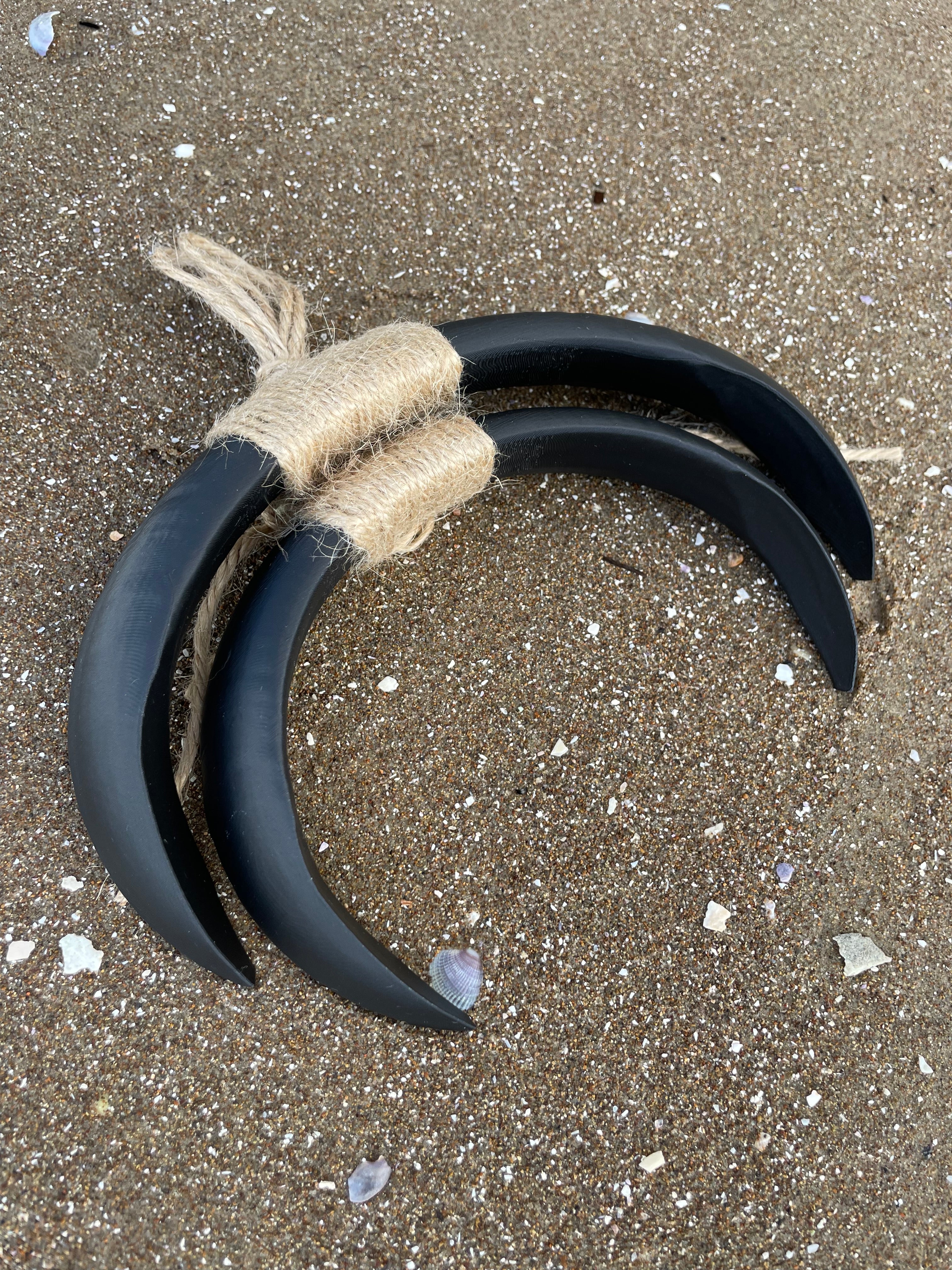 Boar Tusk Pendant Necklace- Moon Knight