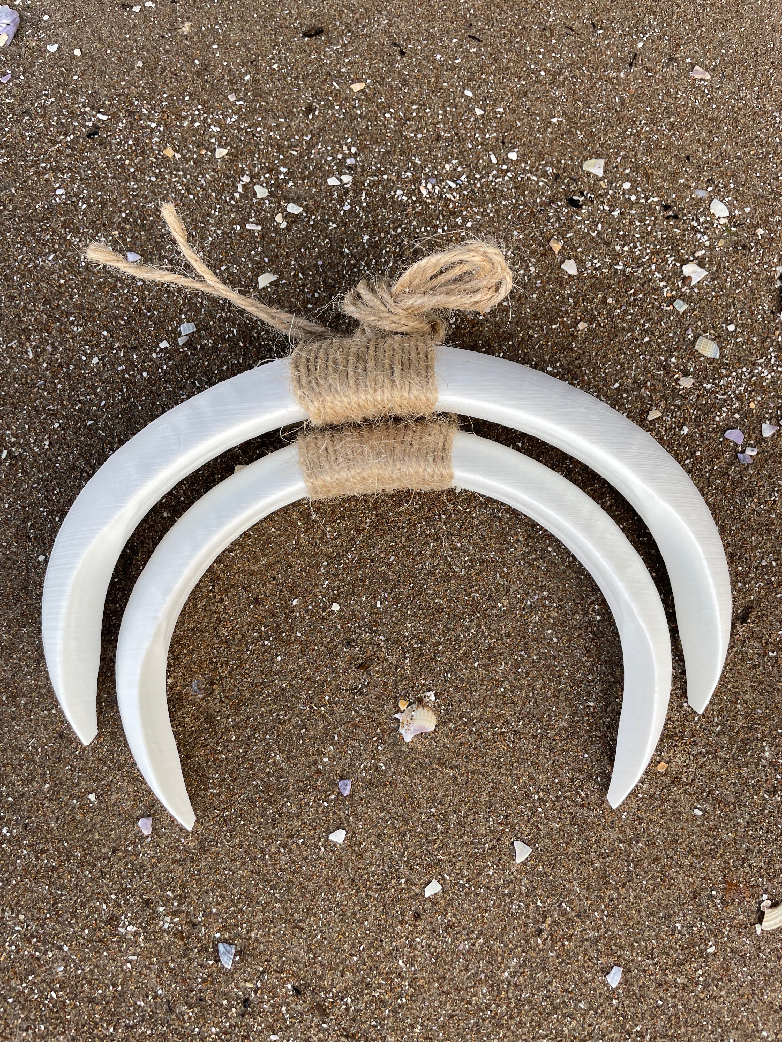Boar Tusk Pendant Necklace- Moon Knight