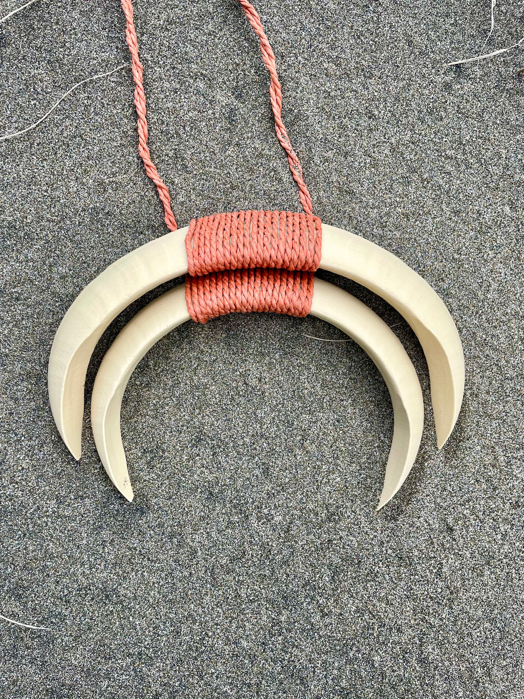 Boar Tusk Pendant Necklace- Moon Knight