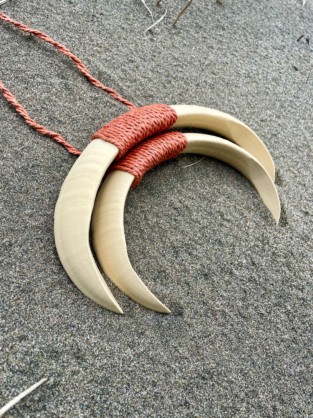 Boar Tusk Pendant Necklace- Moon Knight