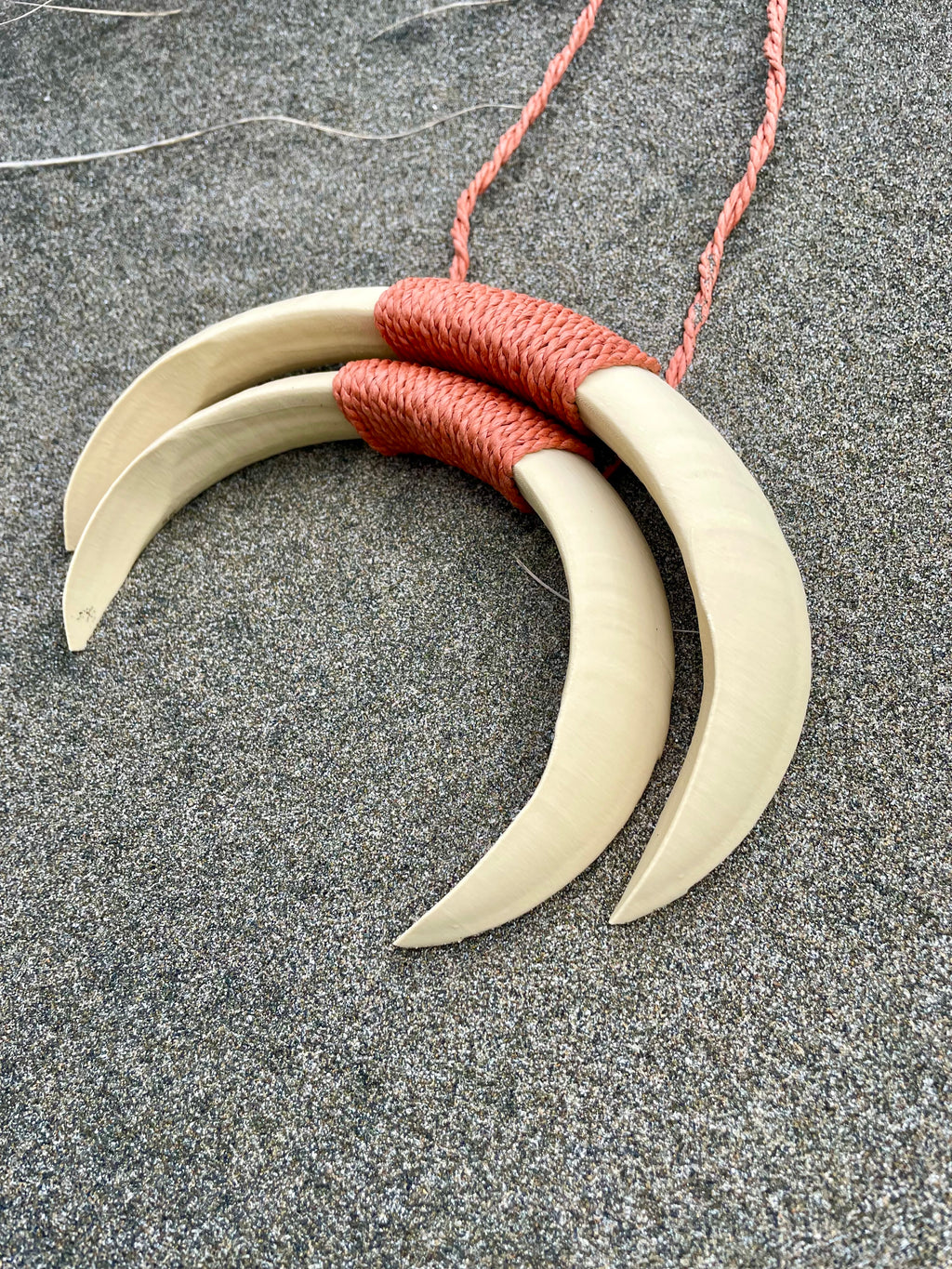 Boar Tusk Pendant Necklace- Moon Knight