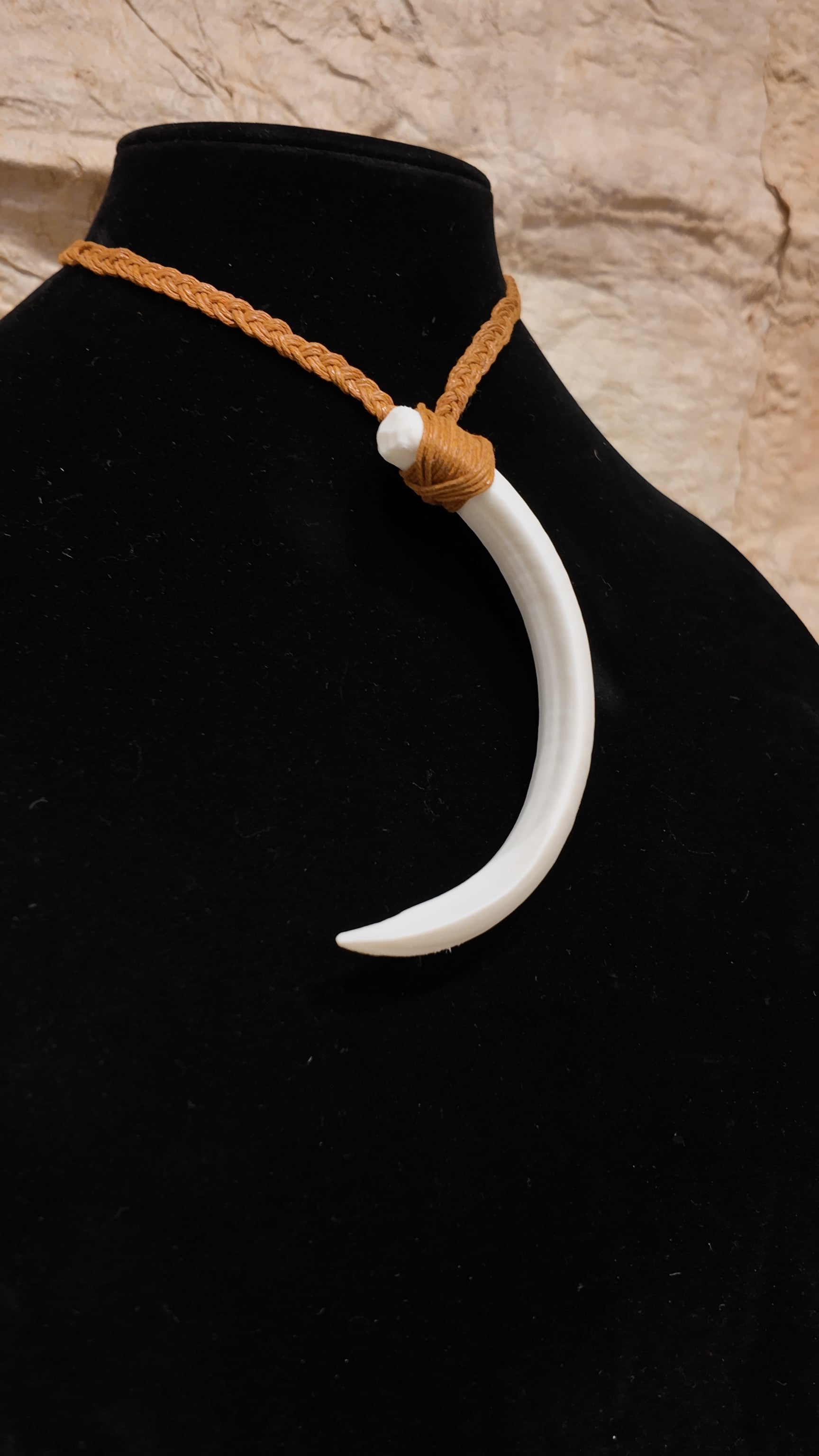 Single Boar Tusk Pendant Necklace- Pumba