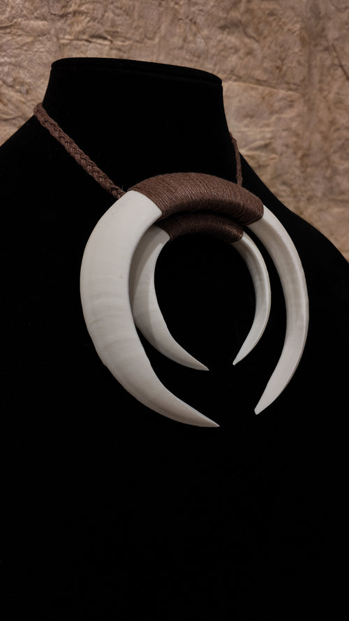 Boar Tusk Pendant Necklace- Fa'atiu