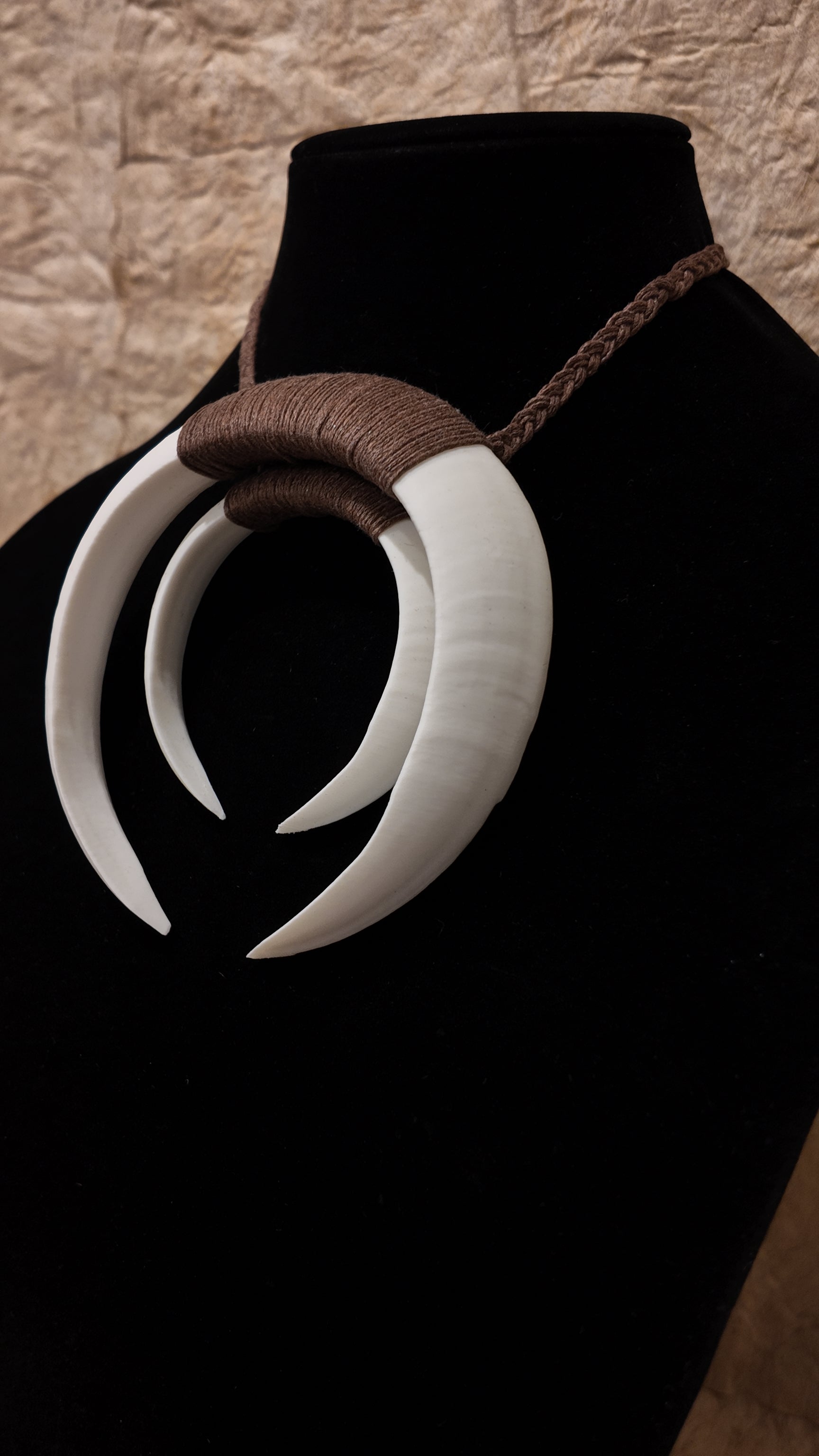 Boar Tusk Pendant Necklace- Fa'atiu