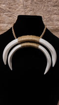 Boar Tusk Pendant Necklace- Moon Knight