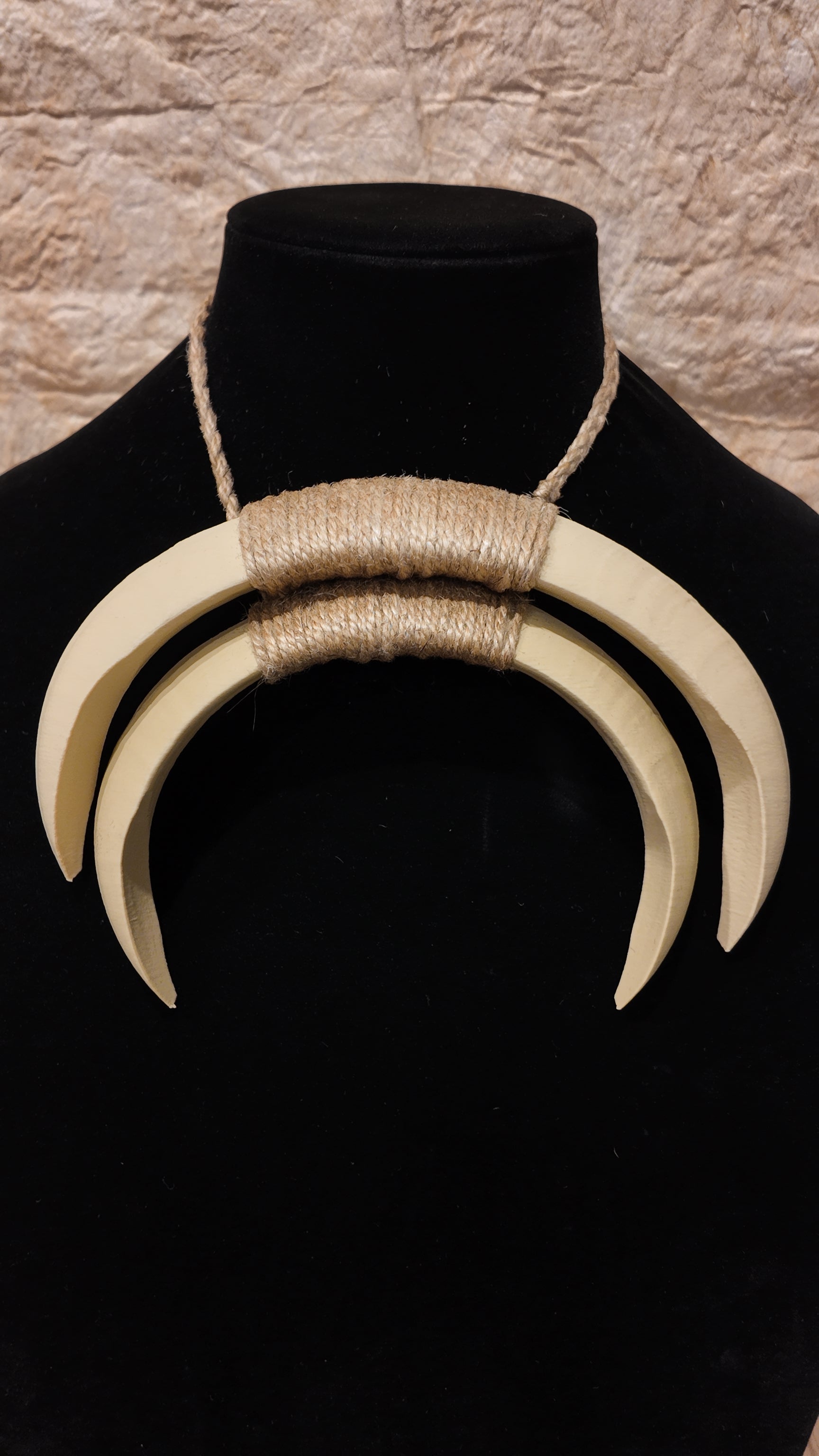 Boar Tusk Pendant Necklace- Moon Knight