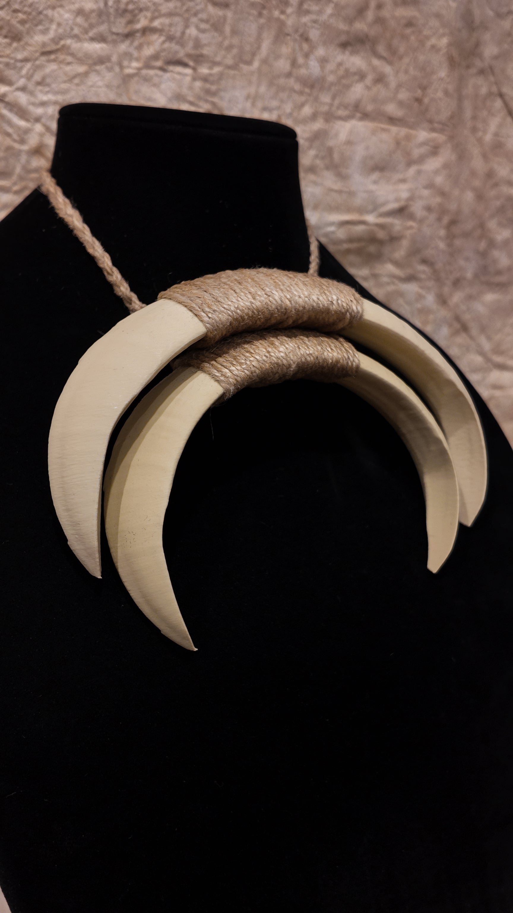 Boar Tusk Pendant Necklace- Moon Knight