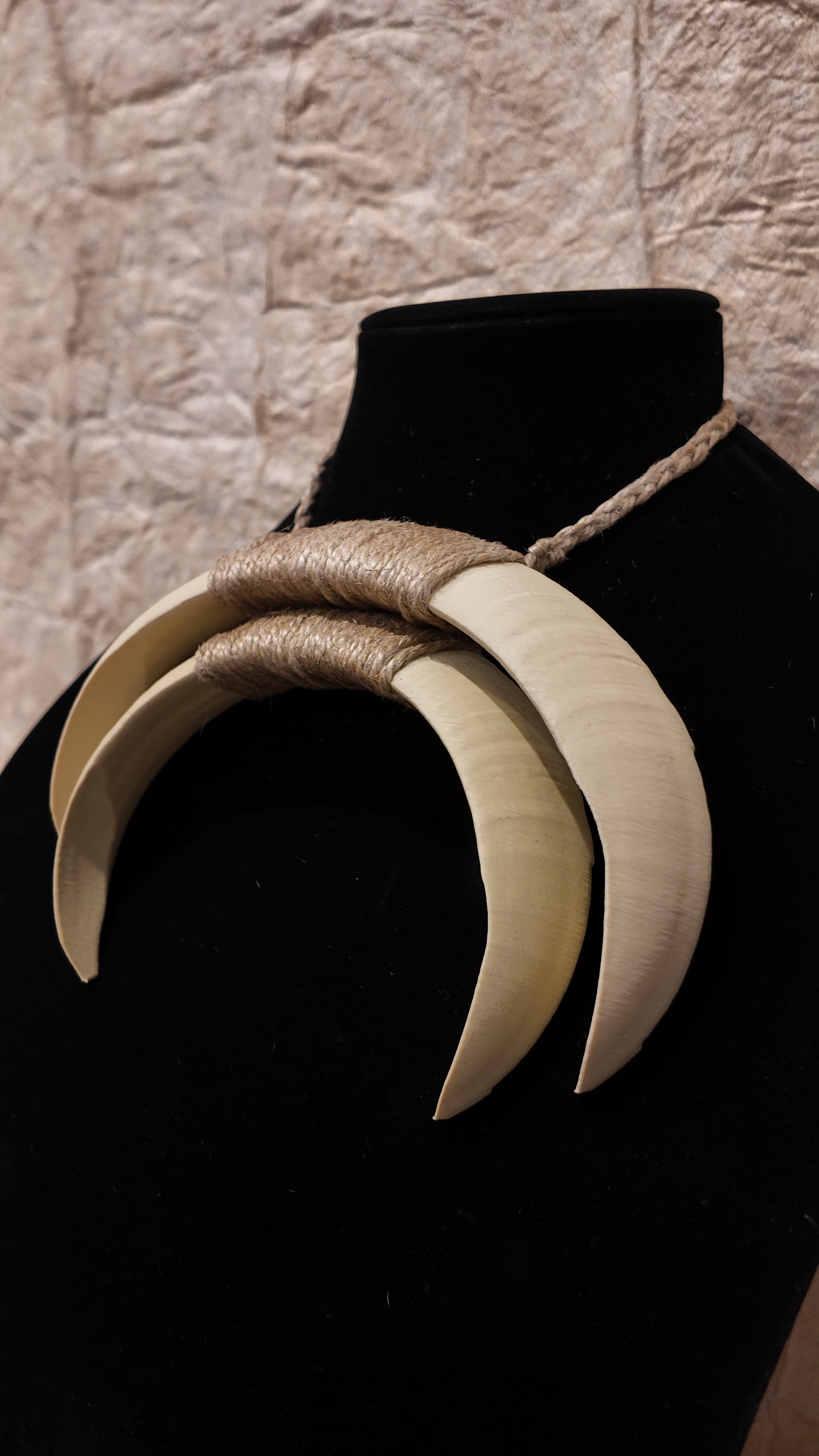 Boar Tusk Pendant Necklace- Moon Knight