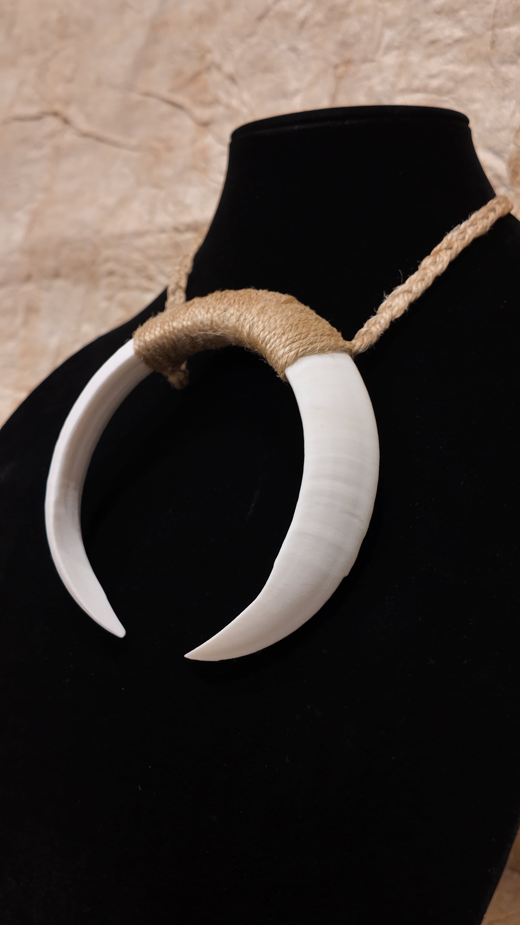 Boar Tusk Pendant Necklace- Pumba