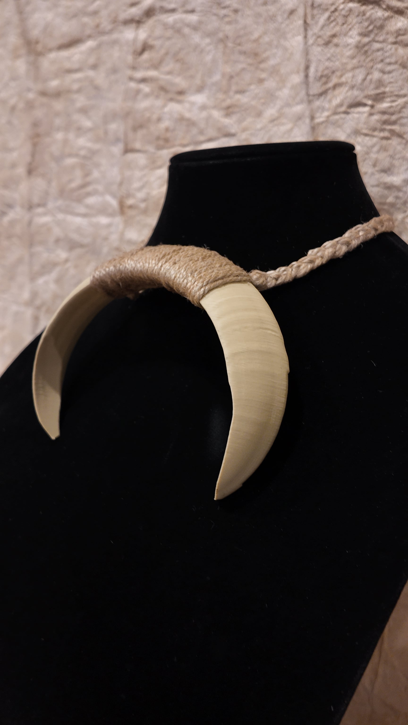 Boar Tusk Pendant Necklace- TOA