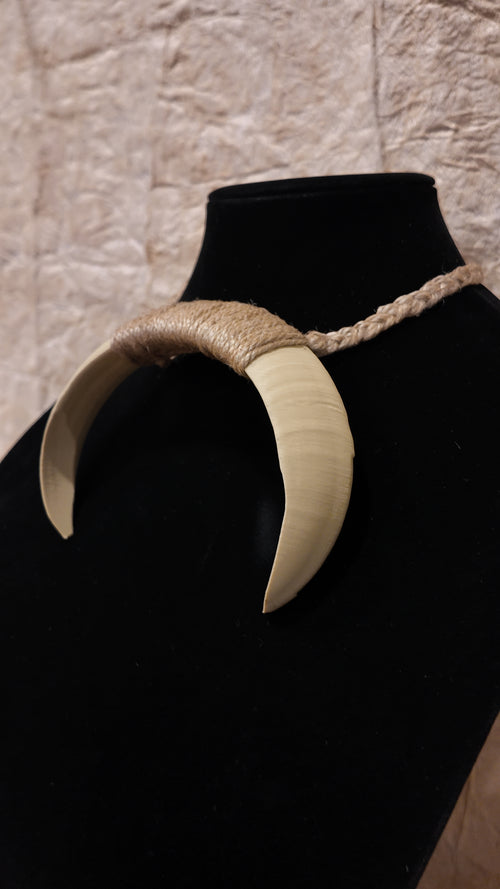 Boar Tusk Pendant Necklace- TOA